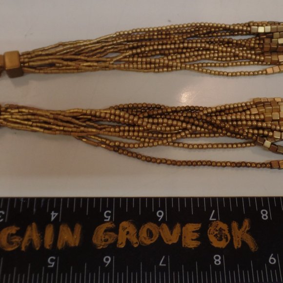 Chico's Goldtone Multi Strand Necklace Adj 20" - Picture 8 of 9